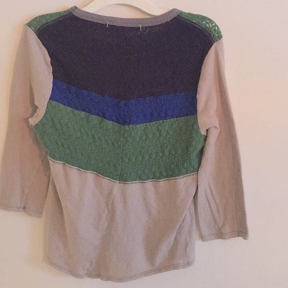 Free People Rainbow Knit In White Combo Top - Picture 8 of 15